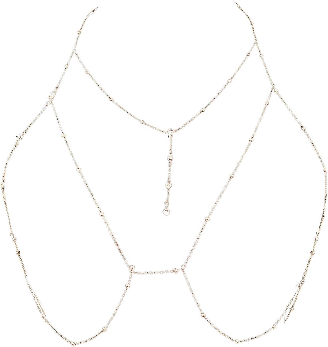 Meerlaagse buiktaille ketting voor vrouwen, gouden body ketting, sexy buikaccessoires, bikini riem en lichaamsdecoratie