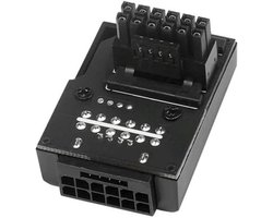 ATX 3.0 PCI-E 5.0 12VHPWR 16Pin Power Connector Adapter voor 3080 en 3090TI Grafische Kaarten - Modulaire 90 Graden Hoekverbinder voor PSU