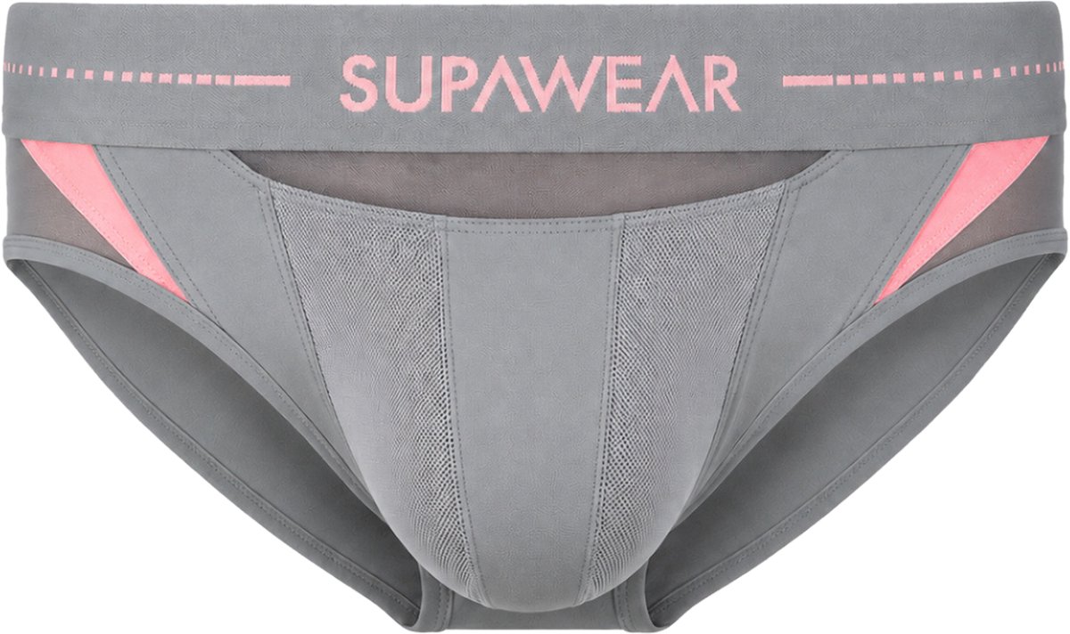 SUPAWEAR SPR Neo Brief Grey - MAAT S - Heren Ondergoed - Slip voor Man - Mannen Brief