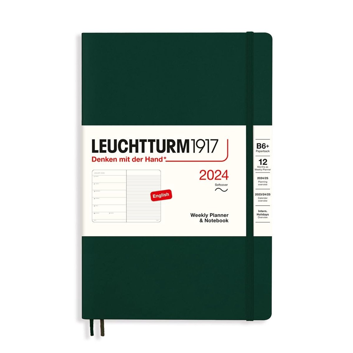 Wekelijkse Kalender/Notitieboek B6+ 2024