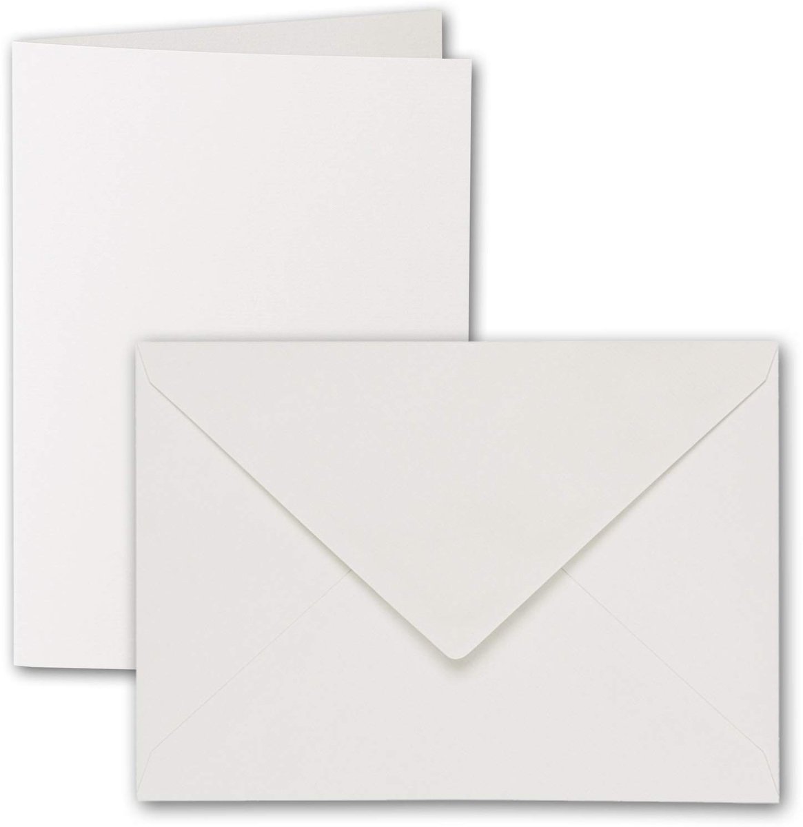 Elzusha - Vouwkaarten Set met Enveloppen - Ivory - 15 Stuks