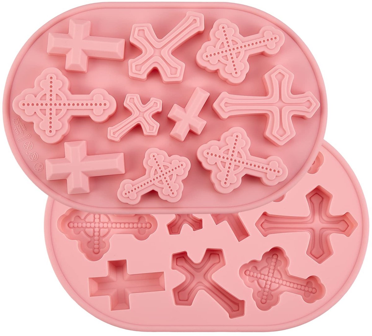 Elzusha - Set van 2 Silicone Mallen voor Taartdecoratie
