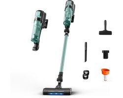 Rowenta X-Force 8.80 Allergy RH1833 - Steelstofzuiger - Draadloos - Krachtige HEPA-filtratie - 100 Airwatt - 45 min gebruikstijd - Compact & Licht - Digitaal Display - Ultralicht Gewicht - LED Verlichting Zuigmond