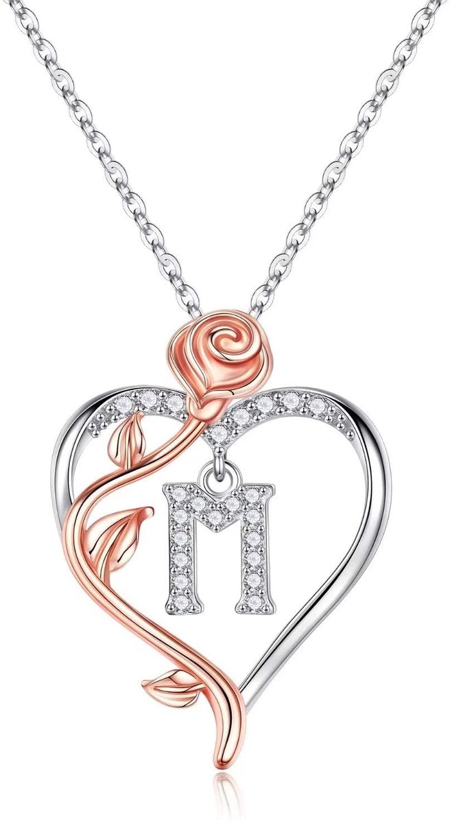Elzusha - Elegante Hart Halsketting voor Vrouwen met Zirkonia