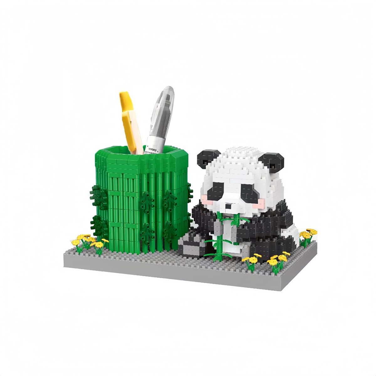Elzusha - Panda Penhouder - Micro Mini Bouwsteen Speelgoed - 950 Stukken