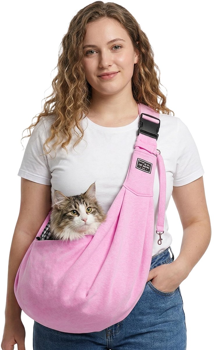 Elzusha - Draagtas voor Kleine Honden en Katten, Lichtgewicht Sling