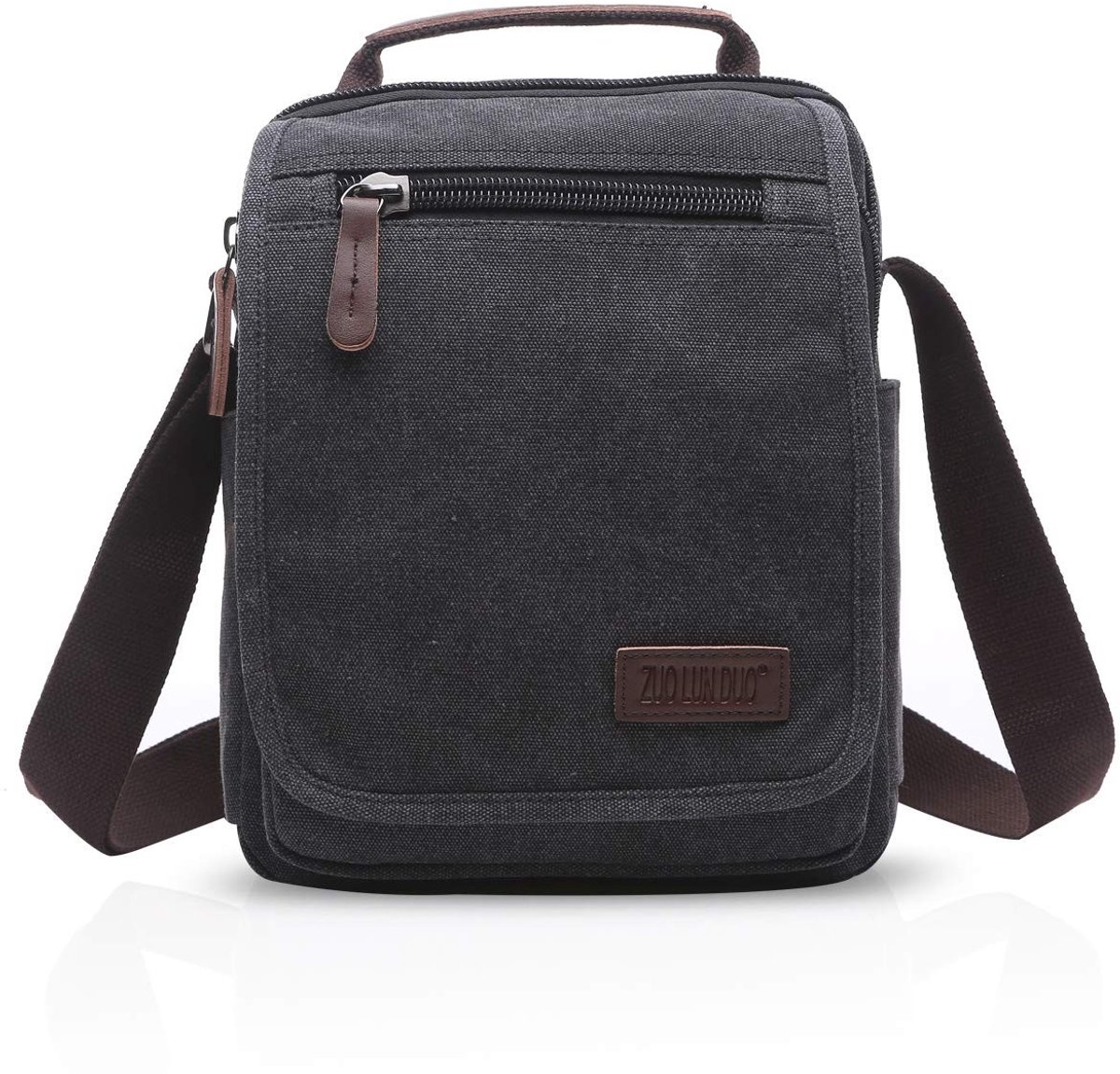 Elzusha - Canvas Schoudertas - Retro, Compact, Voor Werk en Reis