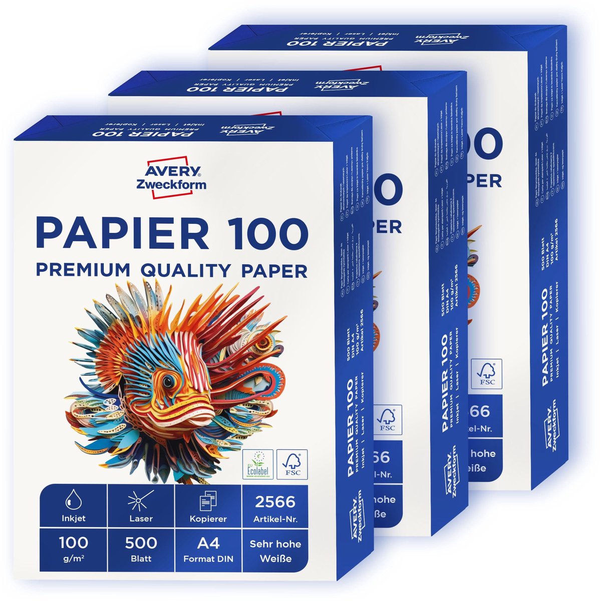 Elzusha - Printer- en Kopieerpapier - 1500 Vellen A4, 100 g/m²