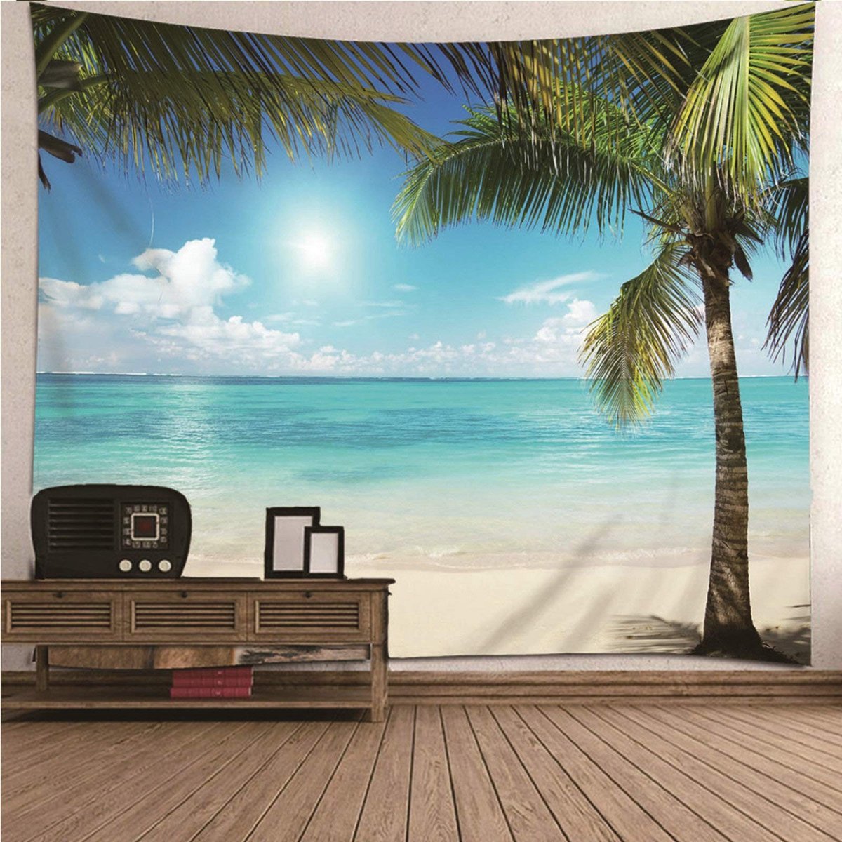 Elzusha - Tapestry Wanddecoratie, 240 x 220 cm, Polyester, Voor Picknicks en Decoratie