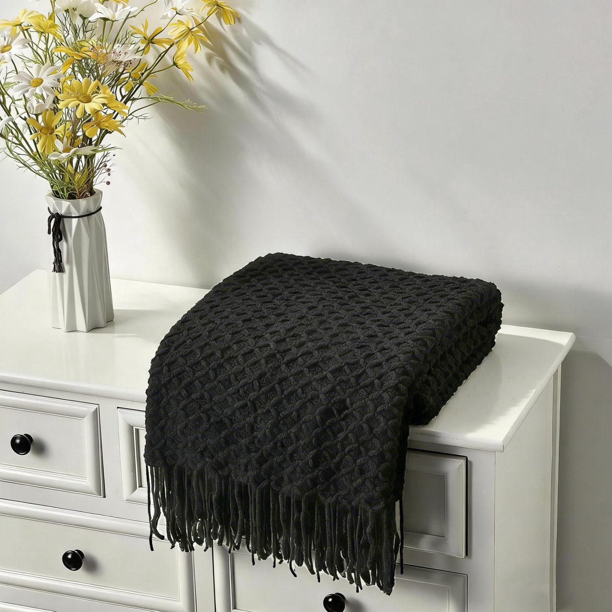 Elzusha - Boho Stijl Gehaakte Dekentje voor Bank en Bed