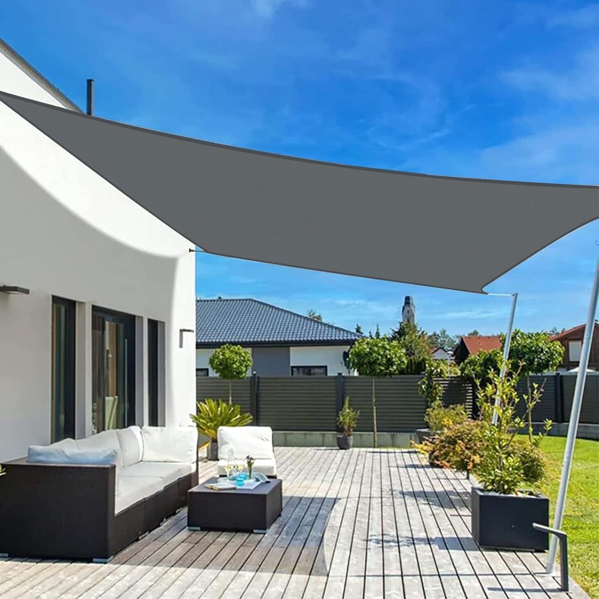 Elzusha - Rectangulaire Zonnezeil 2x2.5m UV-Bescherming voor Buiten