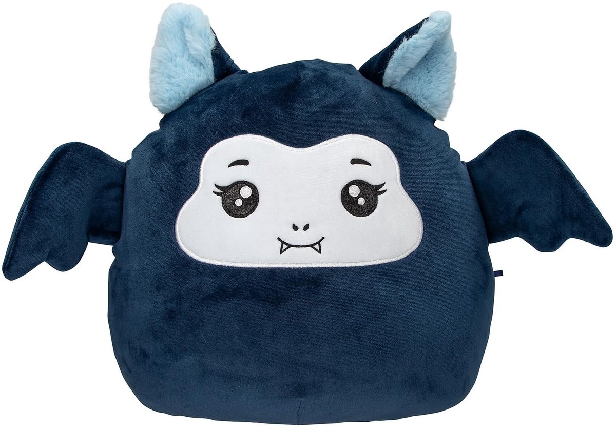 Elzusha - Knuffelbat - Donkerblauw met Glow Effect - 20 cm