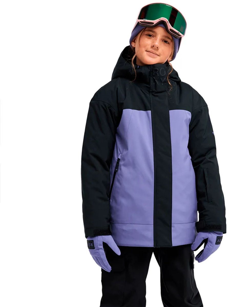 Roxy Ice Bounded Jas Zwart 8 Years Kinderen
