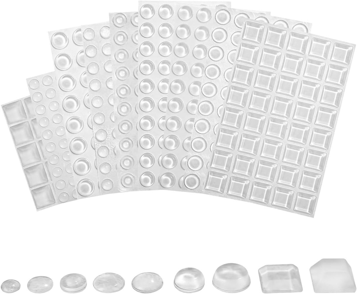 382 Stuks Elastische Stootkussens van Siliconen voor Meubels - Transparante Rubberen Bumpers voor Bescherming en Veiligheid