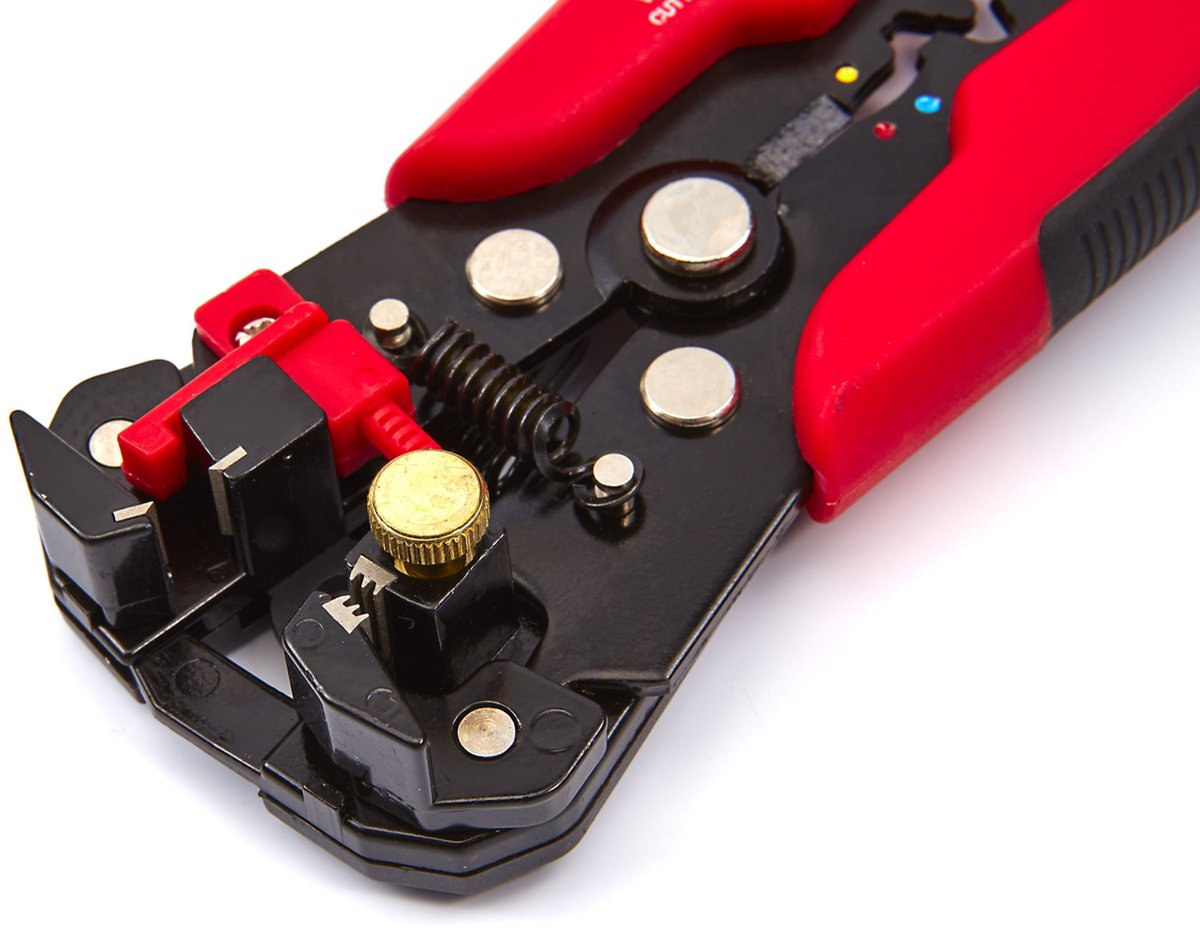 HBM Profi 4-in-1 Automatische Draadstriptang met Knip- en Krimpfunctie