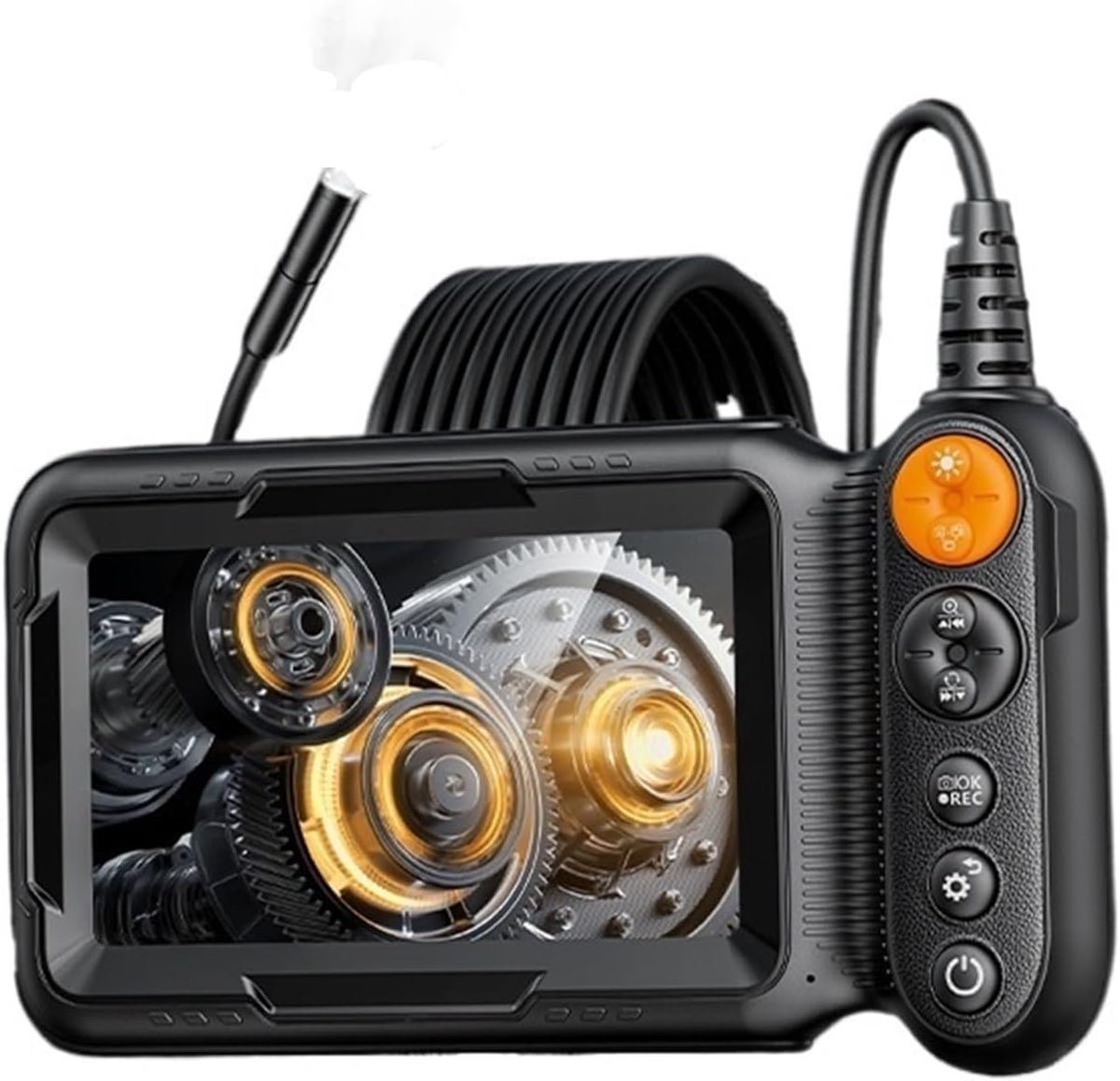 Camera, 5 M Endoscoop Inspectiecamera 8 Mm 1080P Video Industrieel Met 8 Led Waterdicht Enkelvoudig, Voor Wandmontage, Automobielmotor