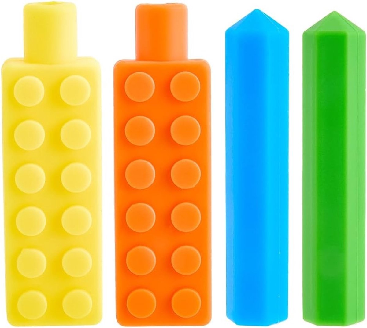 4 Stuks Sensory Pencil Toppers - Waterdichte Siliconen Grip Kussens voor Schrijven, Tekenen en Creatieve Activiteiten in de Klas en Thuis