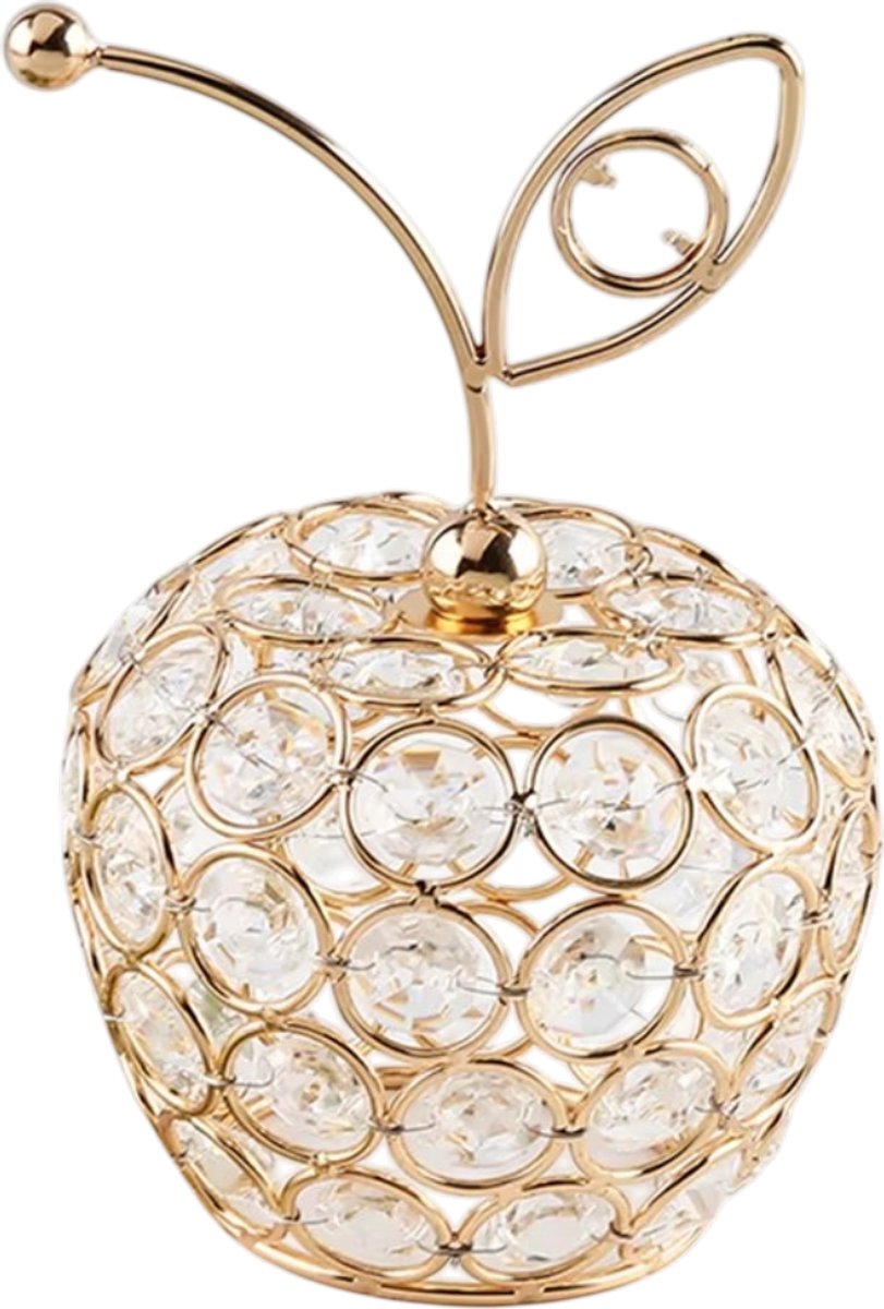 Creatieve Kristallen Ornamenten – Decoratieve Kristalfiguren voor Woonkamer, Slaapkamer & Kantoor, Esthetische Tafeldecoratie, Fotografie-Rekwisieten, Interieurdecoratie & Bijzonder Cadeau - Appel