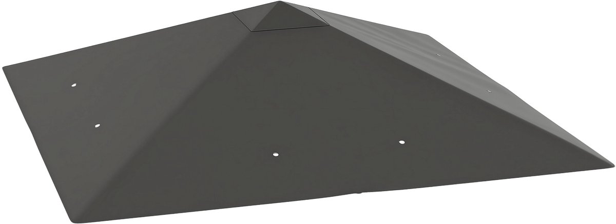 Outsunny Vervangingsdak-Oxford-stof-298L x 298B cm-Grijs