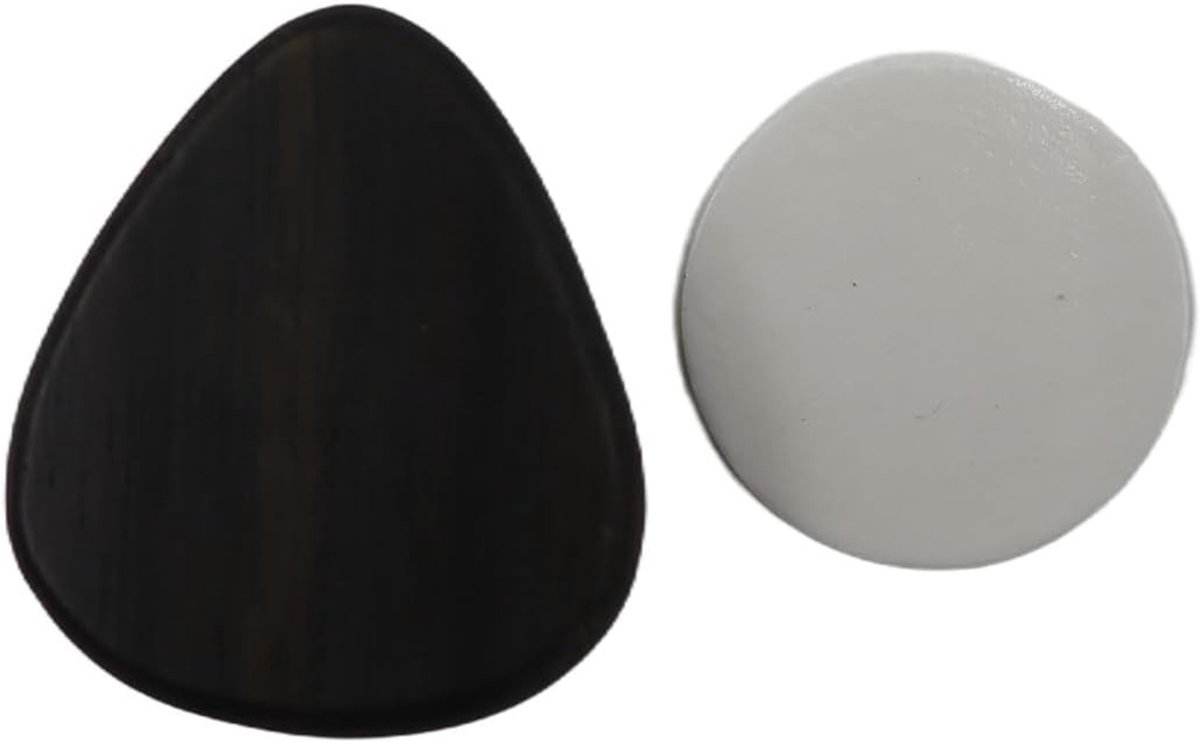 Guitar Pick Houder van Rosenhout, Hartvormige Pick Box, Zelfklevende Opbergdoos voor Standaard Plectrums en Accessoires