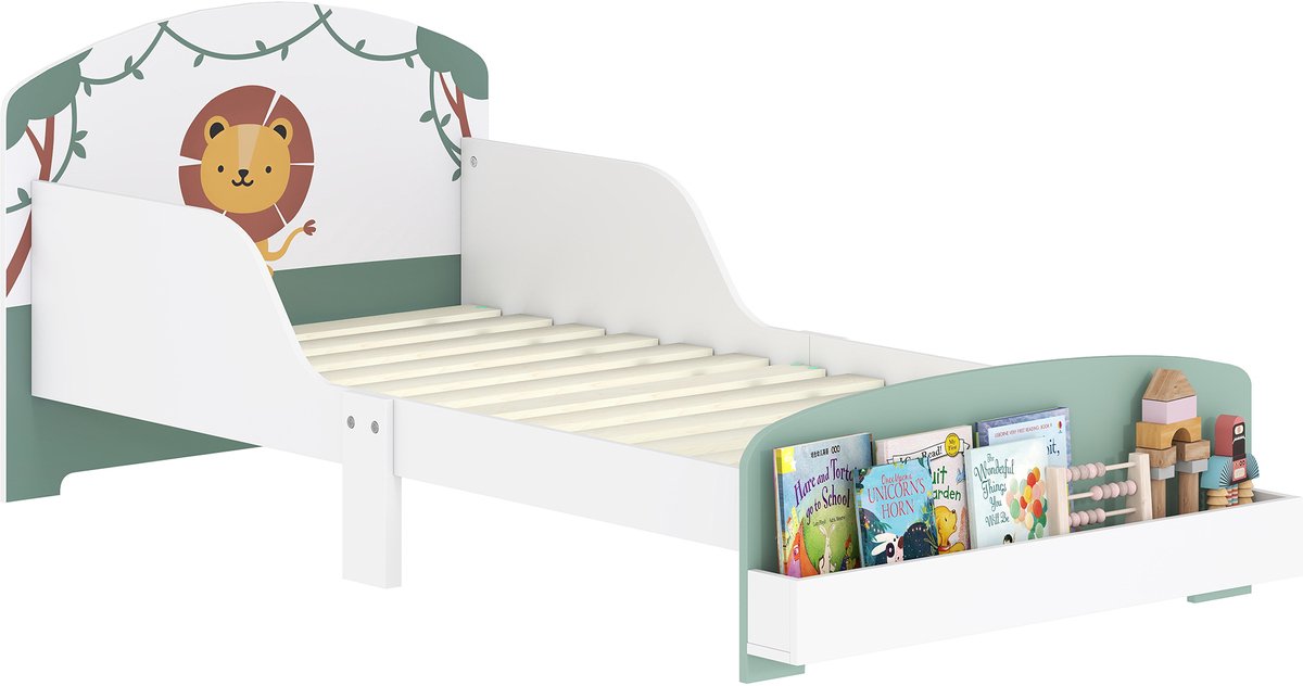 AIYAPLAY Kinderbed - MDF - 150x77x60cm - Groen