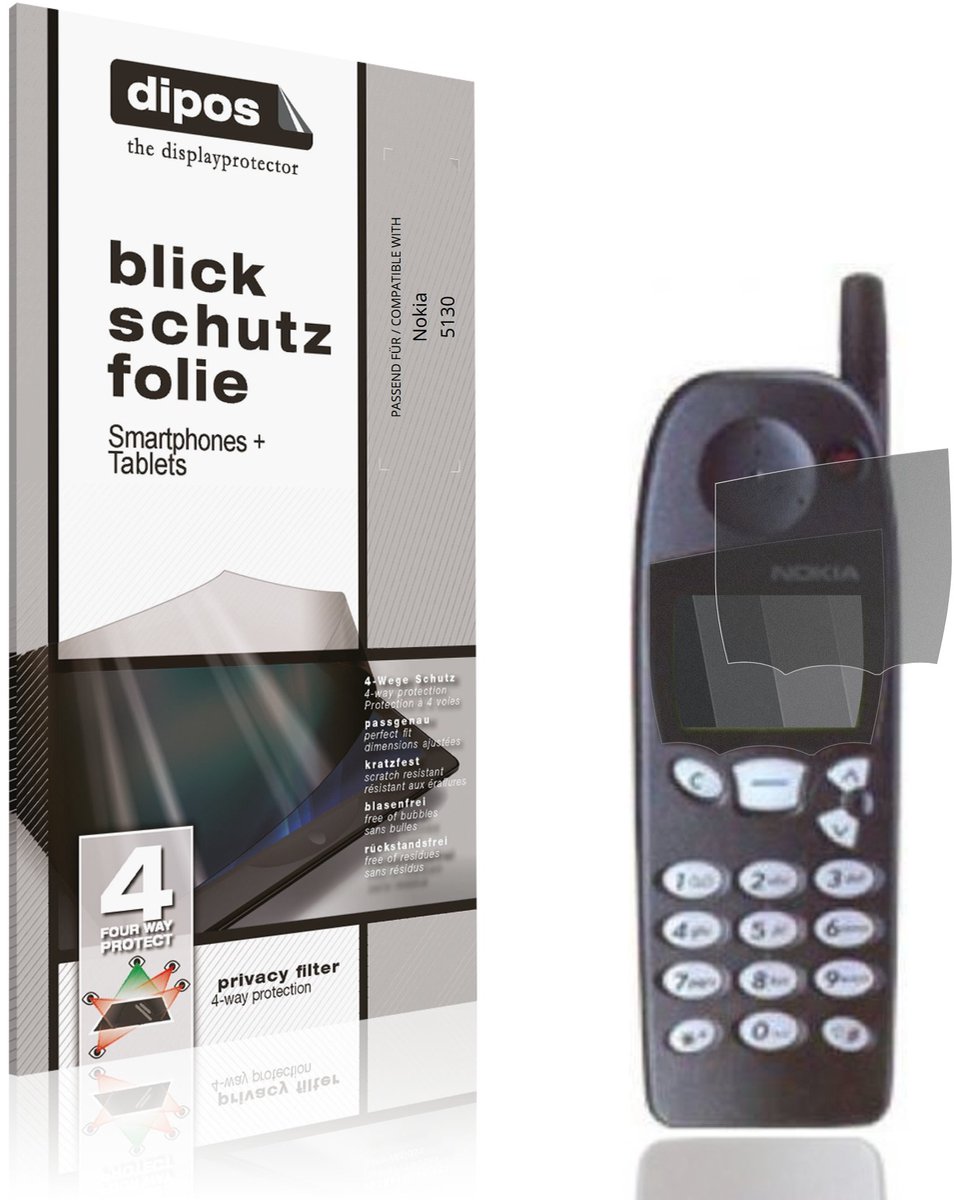 dipos – Matte Privacy Screenprotector geschikt voor Nokia 5130 | Anti-Spy Beschermfolie