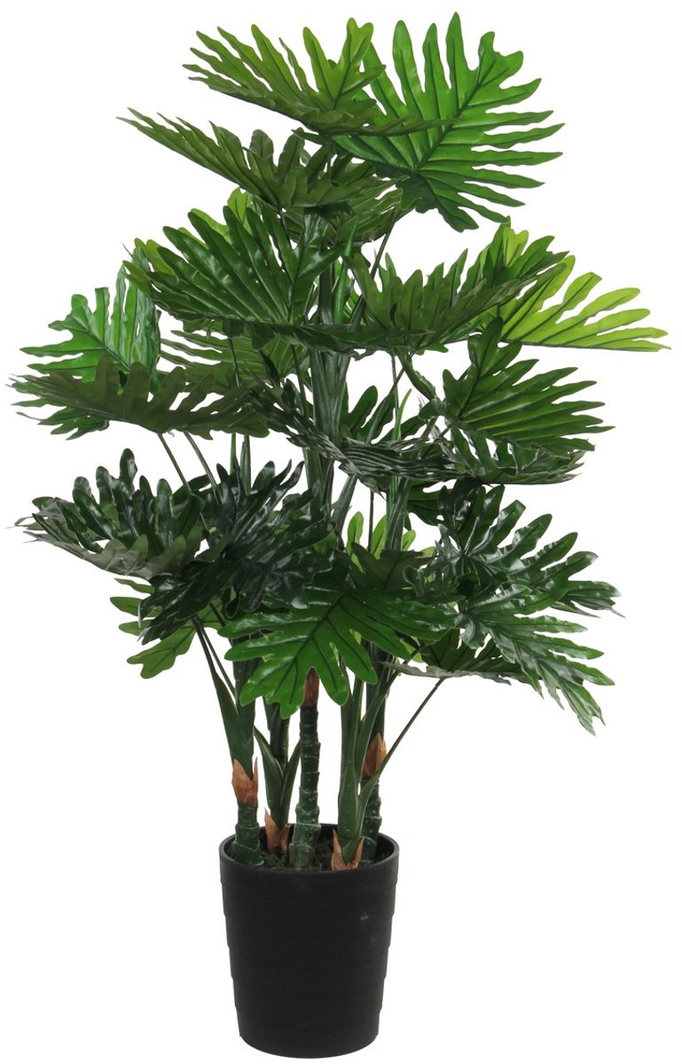Mica Decorations Philodendron Kunstplant - H120 x Ø80 cm - Groen