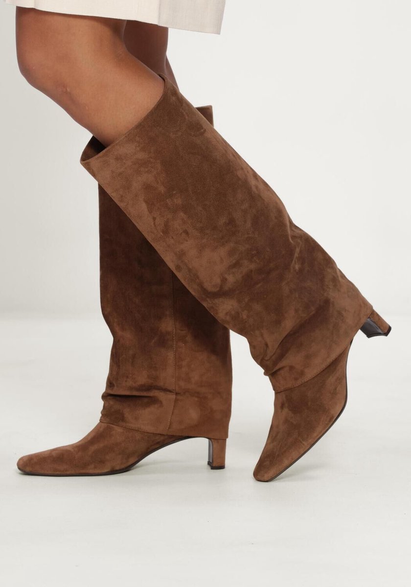 LINA LOCCHI Dw104 Laarzen - Suède - Dames - Bruin - Maat 37