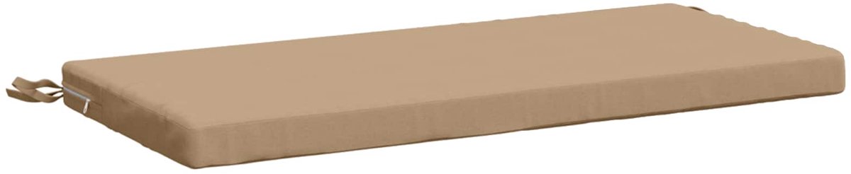 vidaXL Bankkussen - SOEST - 100% - Polyester - Zand - 60 - x - 40 - x - 5 - cm