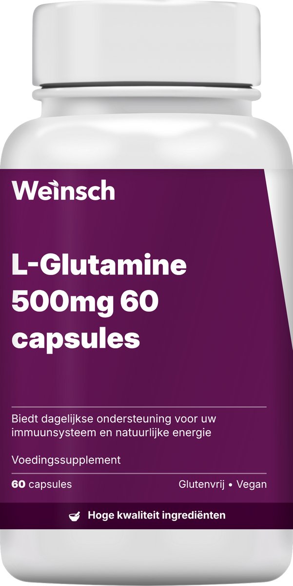 Weinsch L-Glutamine 500mg 60 capsules | 700mg | 60 capsules