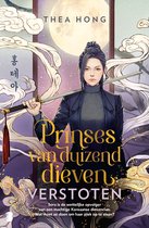 Boekomslag van 'Prinses van duizend dieven - Verstoten' met een vrouw met een zwaard en Koreaanse tekst.