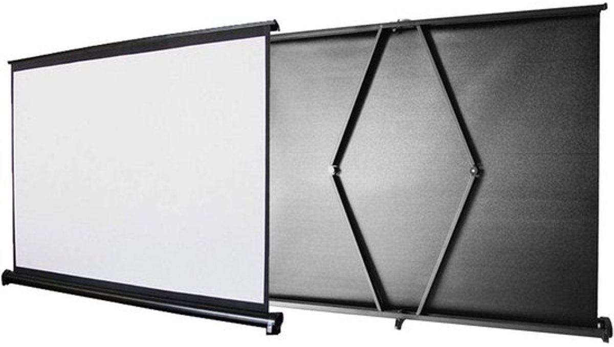 Tafelprojectiescherm - Oprolbaar scherm - Thuisbioscoop - Vlamvertragend - 50 inch 16:9 - Wit