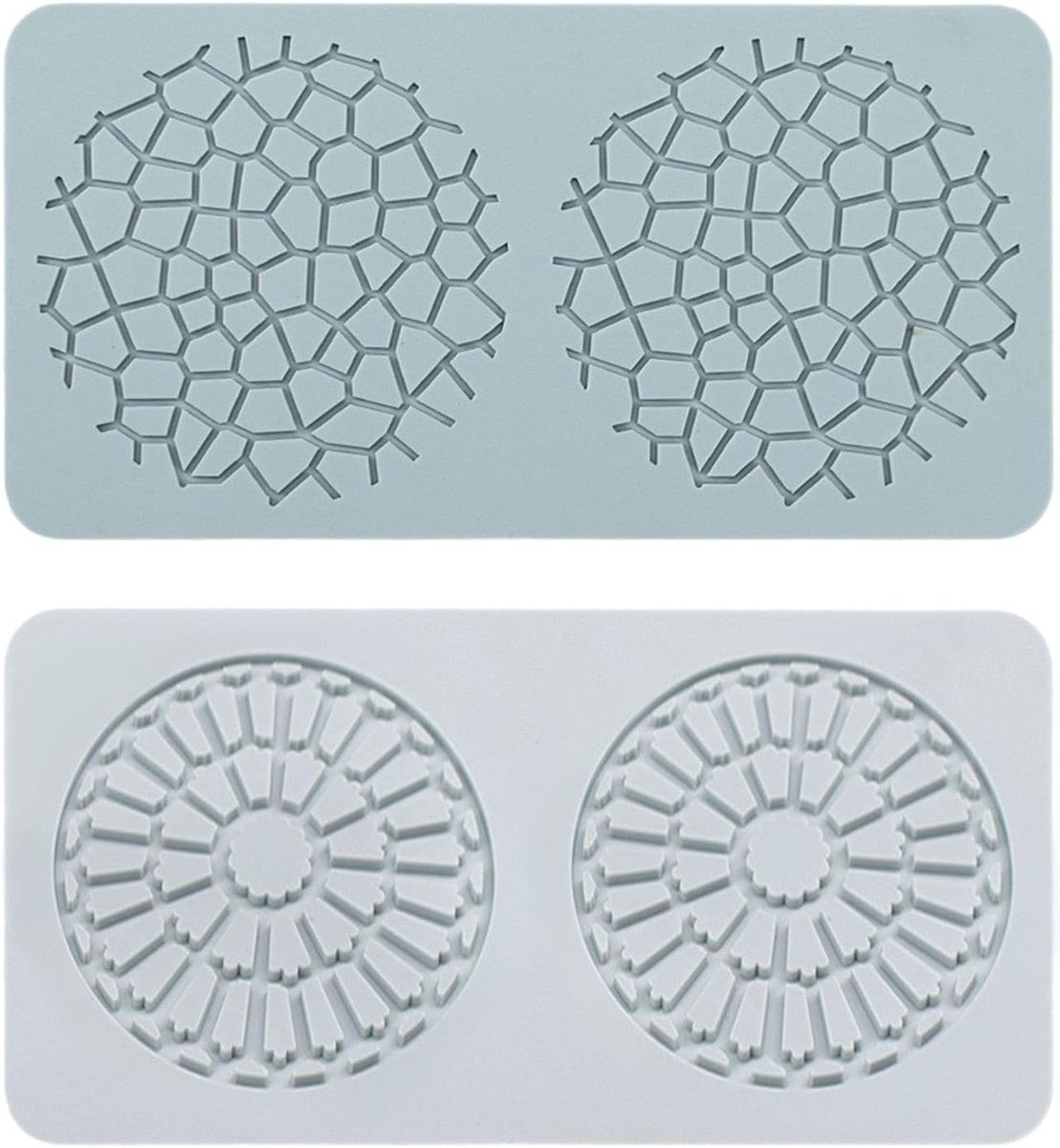 2 stuks holle siliconen vorm, roosterschimmel, taartdecoratievorm, bakaccessoires, schimmelbestendig tegen hoge temperaturen.
