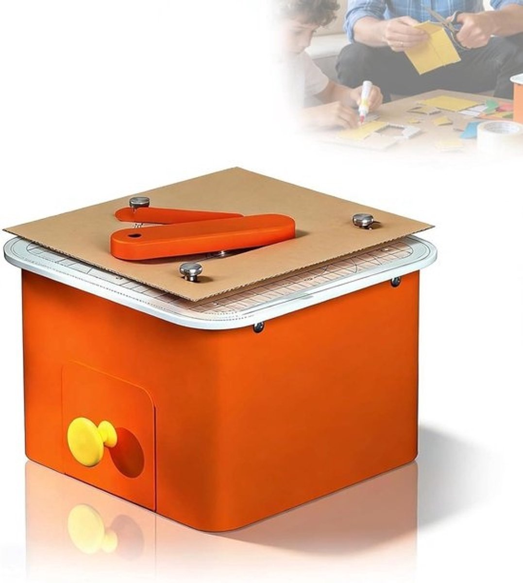 Elektrische kartonsnijder - Hobby machine - Doe-het-zelf projecten - Snijdt tot 4mm dikte - 20x20x135cm - Zwart