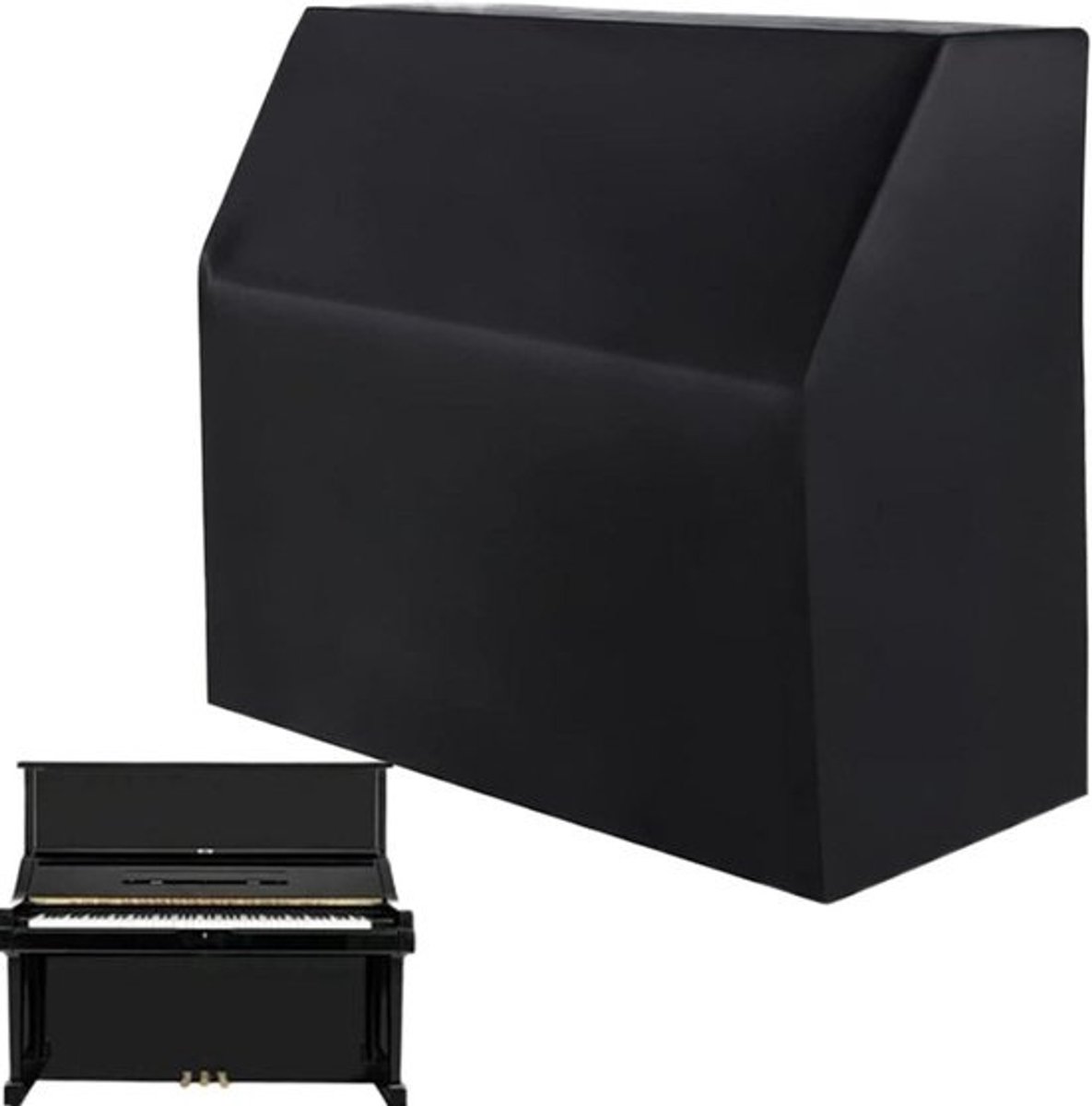Pianohoes - Piano Cover - Piano Beschermen - Waterdicht Stof - Volledige Grootte - Zwart