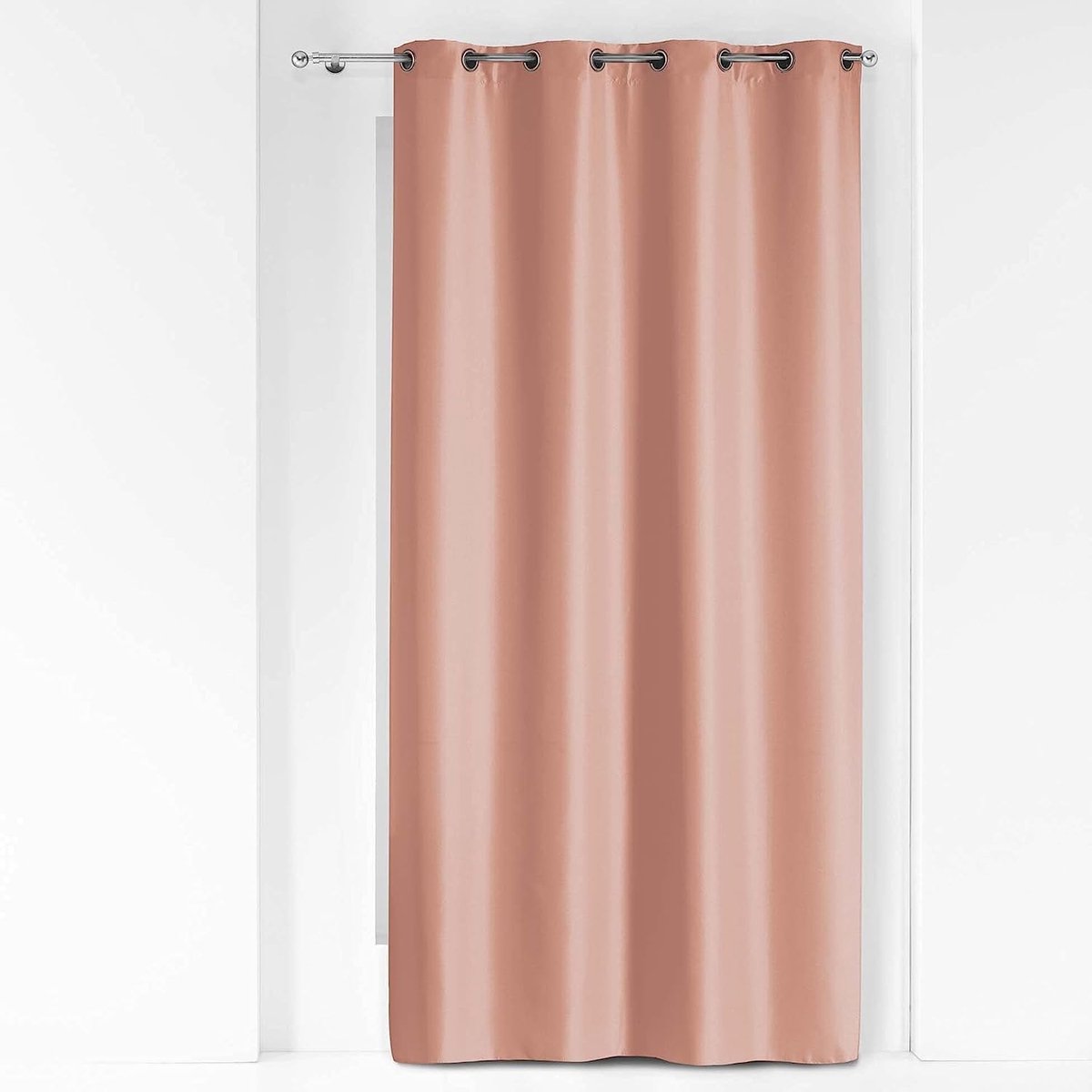 douceur d'intérieur, Gordijn met oogjes (140 x 260 cm) Essentiel poederroze, polyester