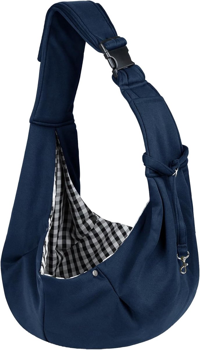 Hondendraagtas voor honden, handvrije huisdierendrager voor kleine middelgrote kattenhond, puppydrager met verstelbare schouderriem, puppydraagdoek voor reizen, wandelen en winkelen
