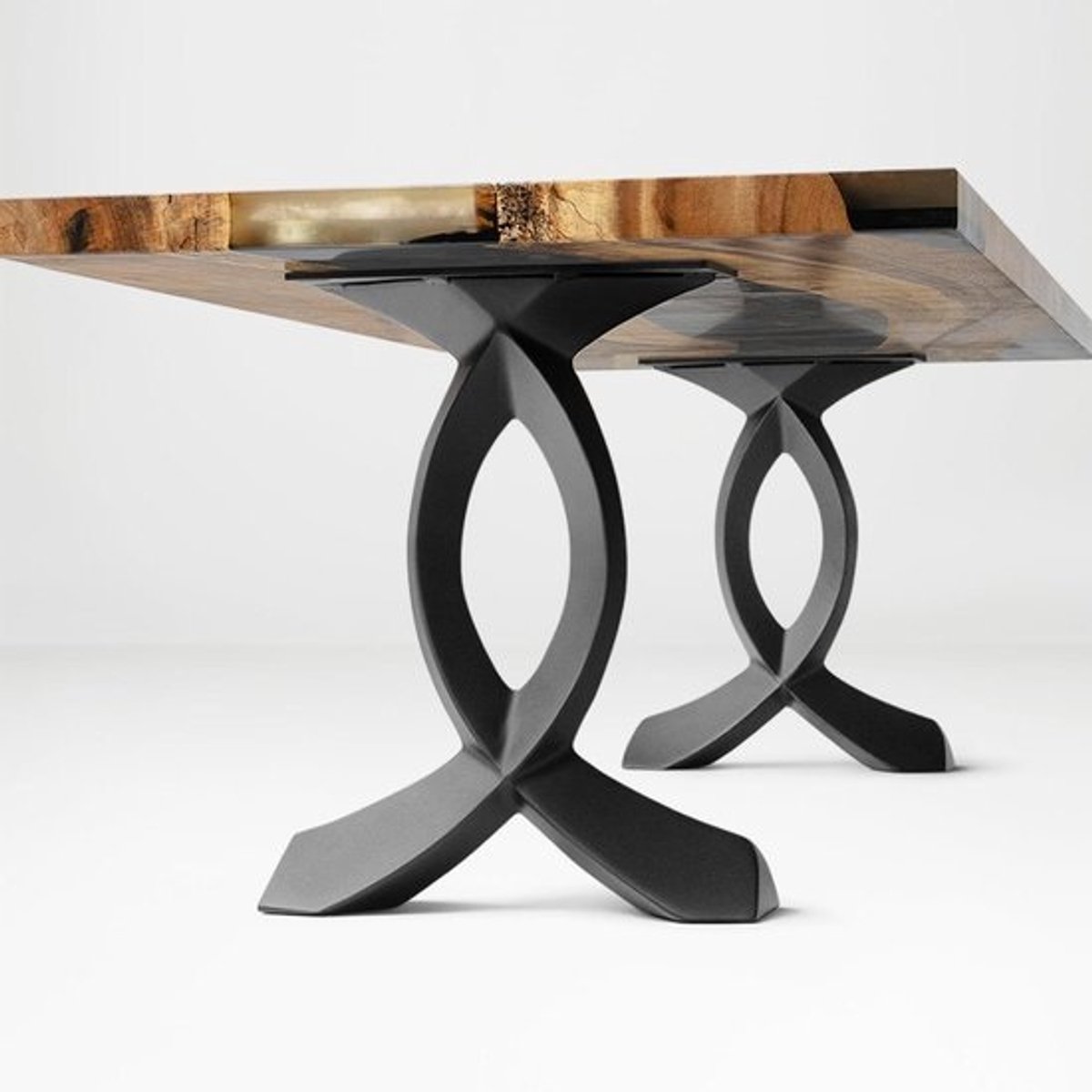 Tafelpoten - Meubelonderstel - Tafel Maken - Handgemaakte Stijl - 41 cm Hoog - Zwart