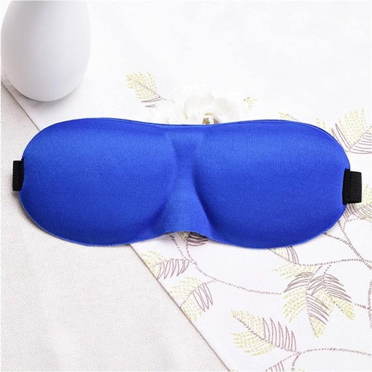 Oogmasker Om Te Slapen - Slaapmasker Blinddoek - Reizen Ontspannen - Zachte Stiksels - 200 Gram - Koningsblauw