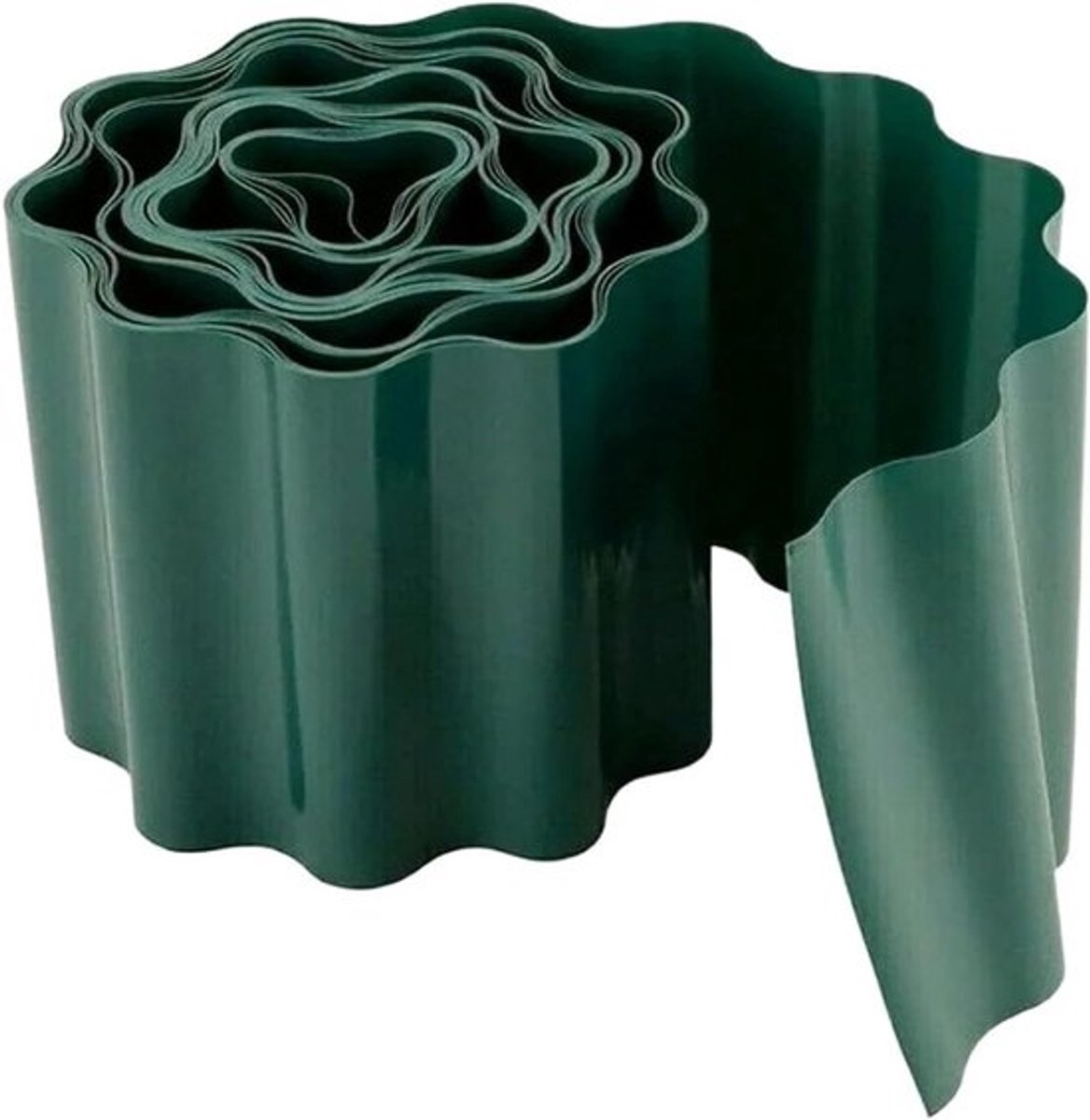 tuinafwerking, Ideeën for tuinafscheidingen, 6m kunststof tuingrasrand, rolpad, golvende landschapsrand, groene muurranddecoratie 15cm