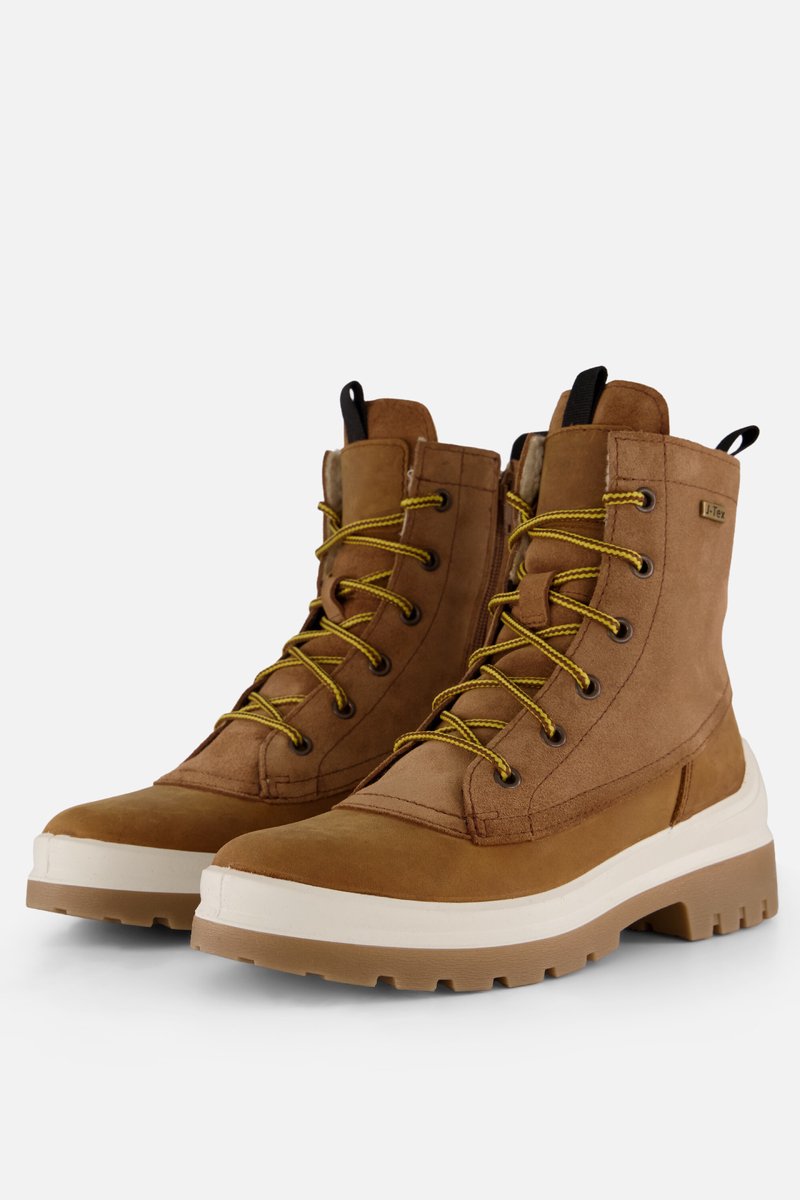 Feyn Veterboots cognac Suède - Maat 37