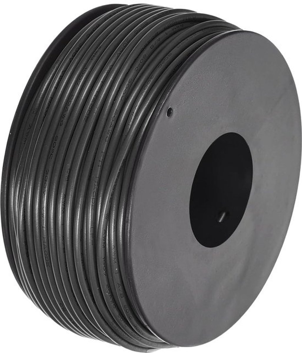 Elektrische Verbindingskabel - PVC kabel Koperdraad - Interne Verbindingen - Vertind Koper - 30 m - Zwart