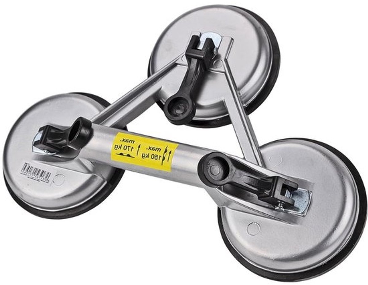 DEMA glaslift GH 170 aluminium 3 borden zilver