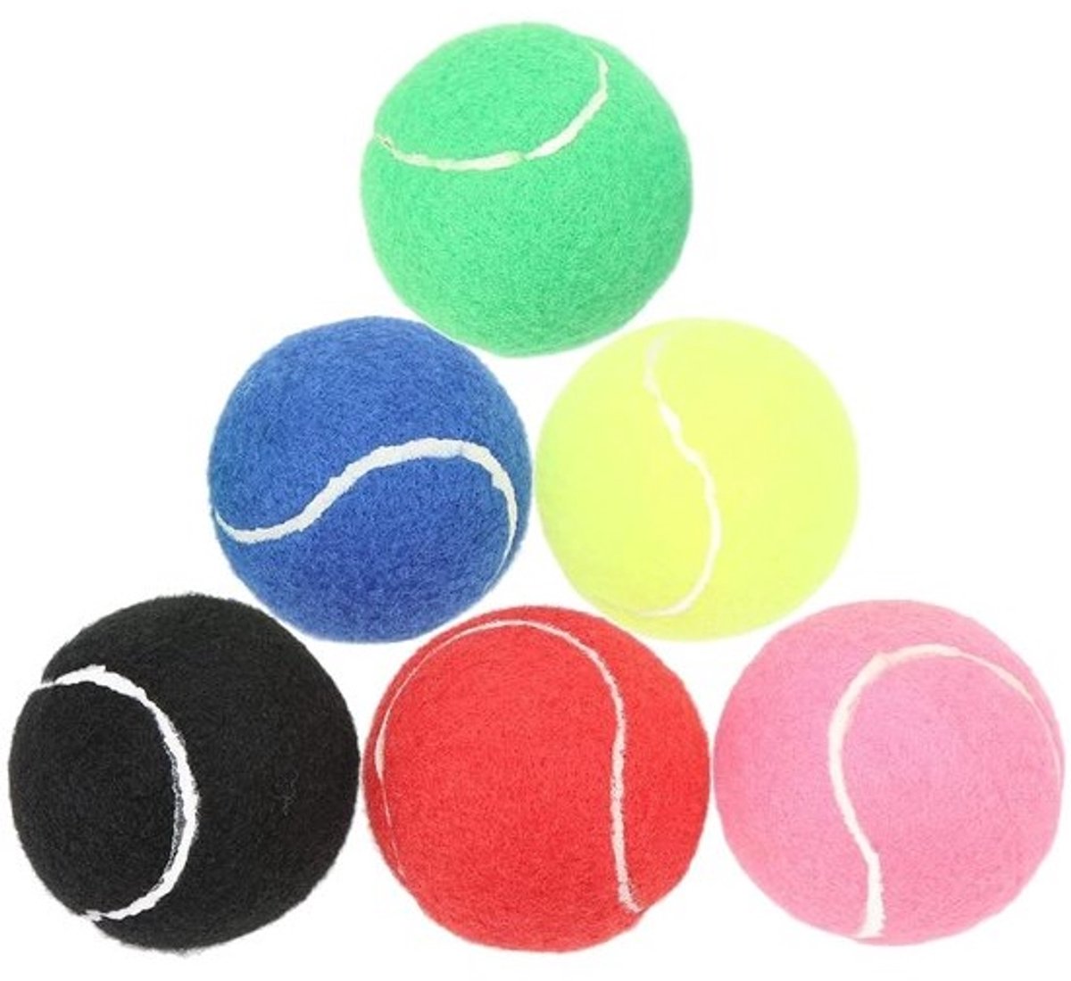 Dailygoods- Tennisballen 6 Stuks - Lage Compressie - Trainingsballen