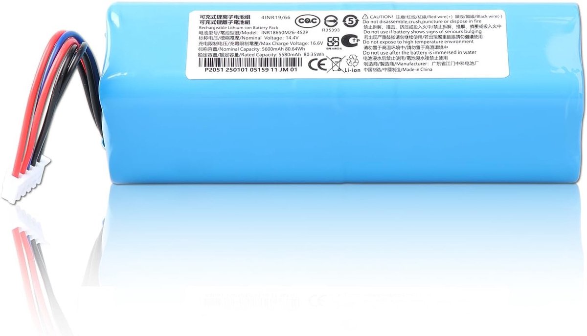 Krachtige 5600mAh Vervangende Batterij voor Robotstofzuigers zoals Deebot T5 T8 T9 T20 en Ozmo 950, Ideaal voor Langdurig Gebruik en Betrouwbare Prestaties