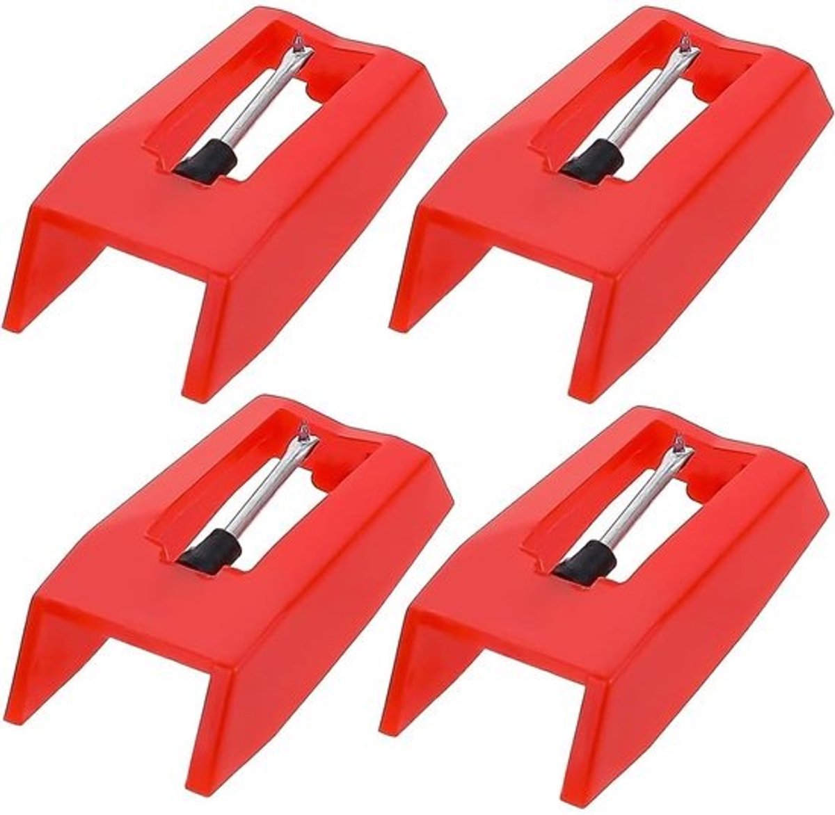 Dailygoods- Platenspelernaald 4-delige set - Vervangende naald - Aandruknaald - Diamantnaald - Hoogwaardig materiaal - Eenvoudige installatie