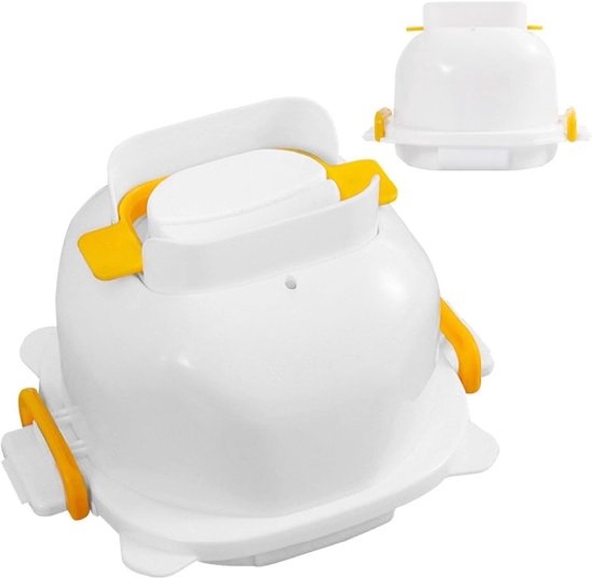 Eierkoker Magnetron - Eierkoker Pod - Snel Eieren Koken - Met Eiersnijder - 4 Eieren - Meerkleurig