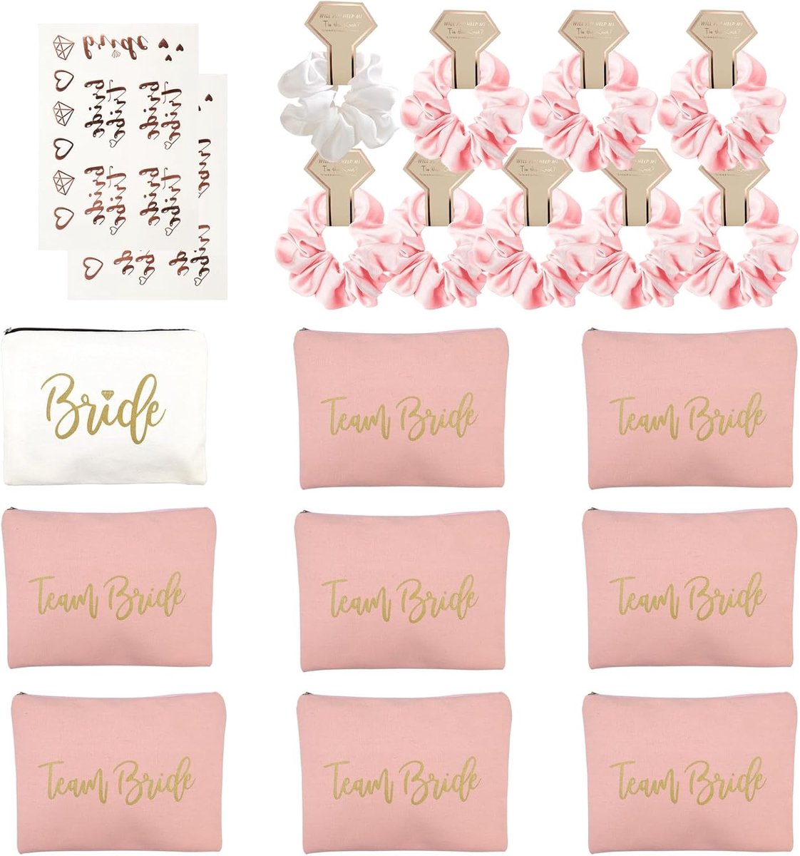 20 stuks Team bruid cadeau, bruidsfeestgeschenken voor bruiloft