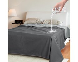 Deken, sprei bedbank plaid knuffeldeken hoes bankbeschermer waterafstotende deken plaid fleece deken voor bed bank bank 152x127cm, grijs