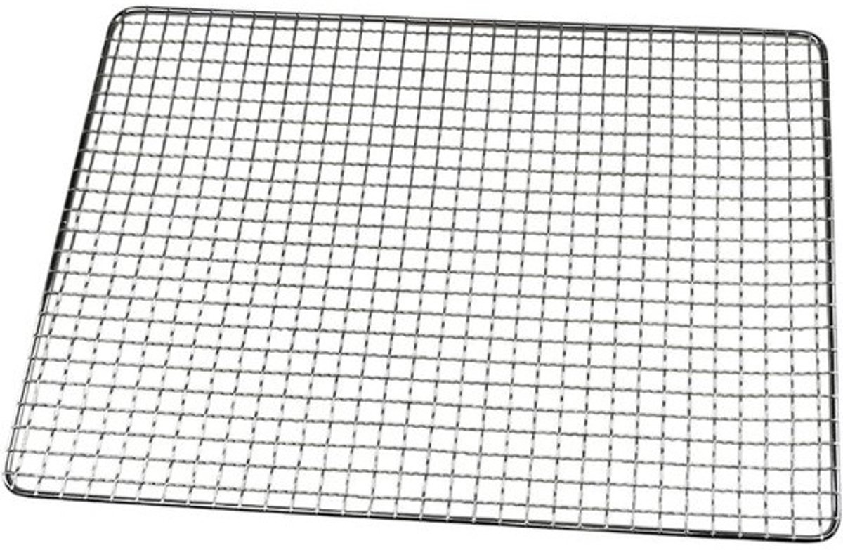 Grillrooster Vierkant - Barbecuerek - Buiten Koken - Stevig Gegalvaniseerd - 45 x 30 cm - Zilver